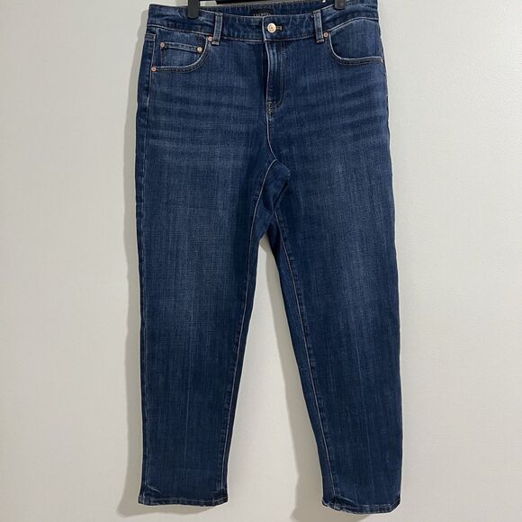 Talbots Everyday Relaxed Jeans Size 10P Blue Ankle Length Denim Medium Wash - Picture 1 of 6